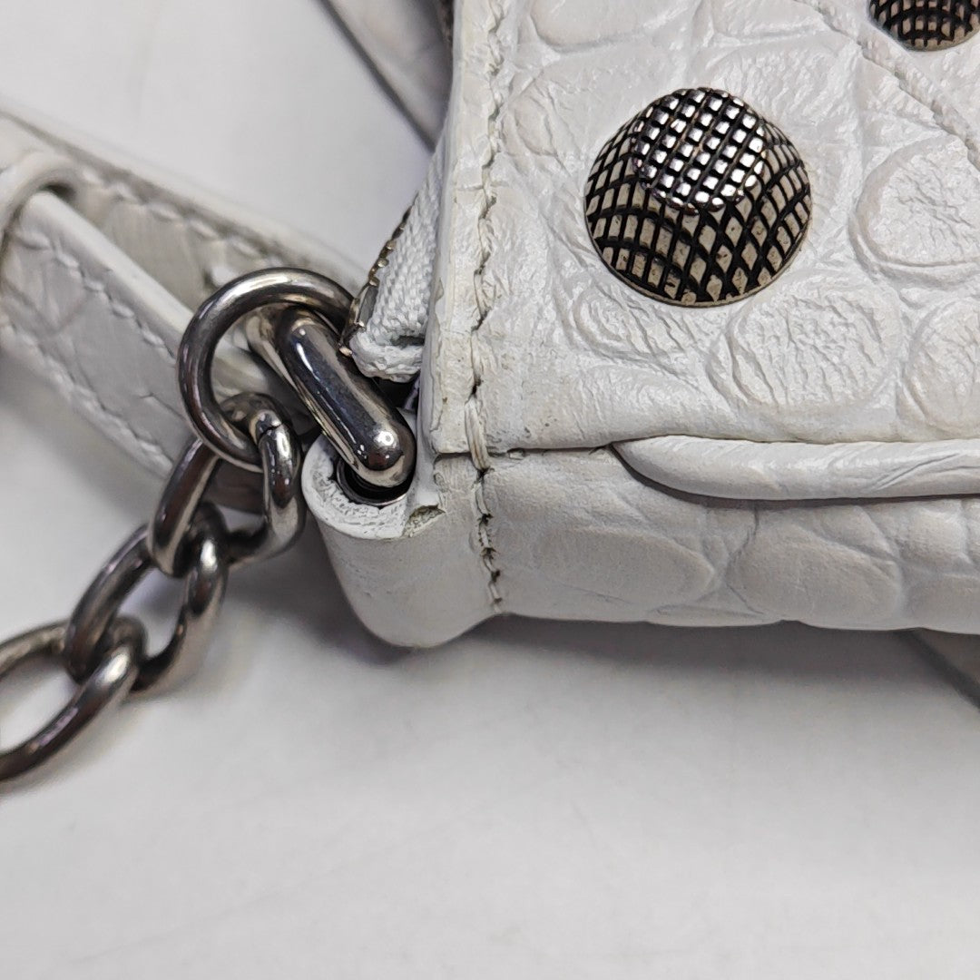 Le Cagole Mini Calfskin White