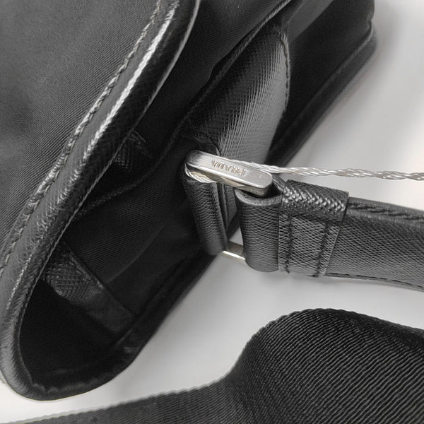 Nylon Shoulder Bag Black