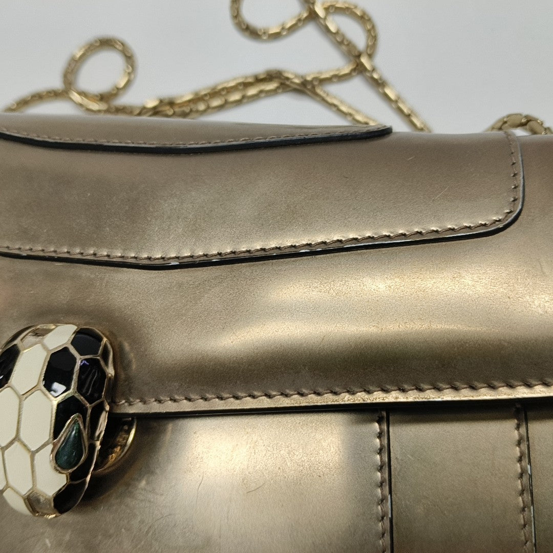 SERPENTI FOREVER Medium Calfskin Gold