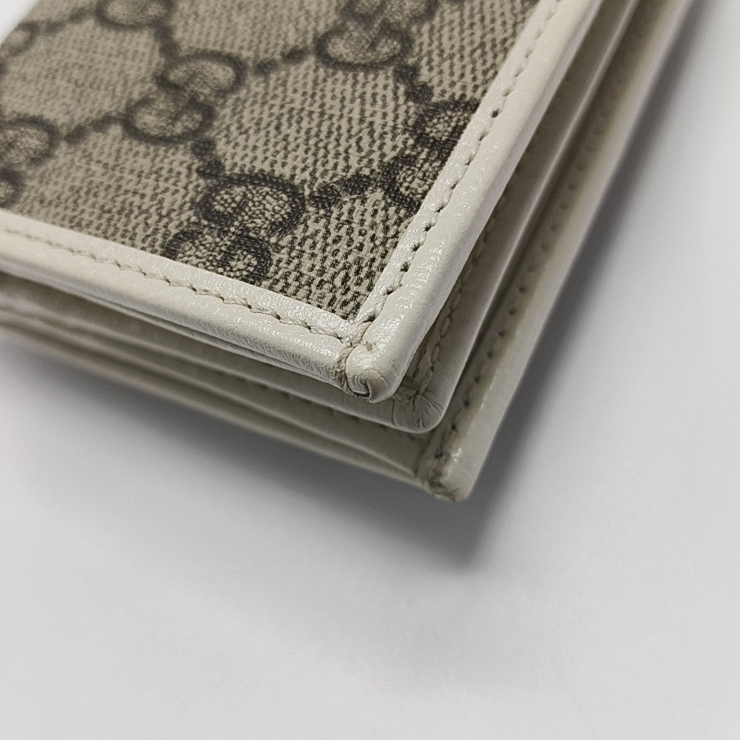 Horsebit 1955 Small Monogram Coated Canvas Beige Wallet