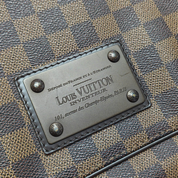 BROOKLYN Damier Ebene Coated Canvas Brown