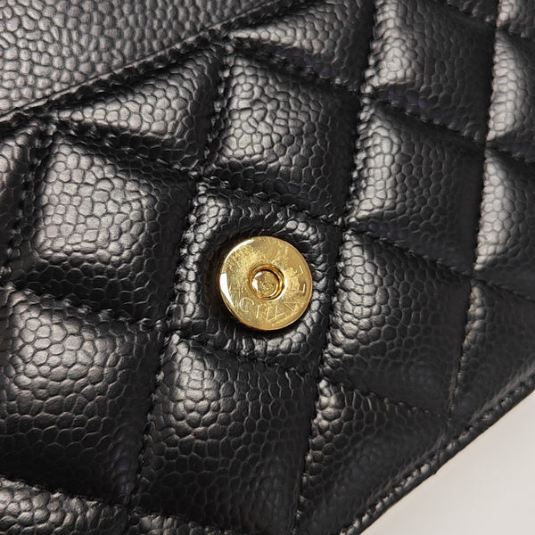 WOC Quilted Grained Calfskin Black