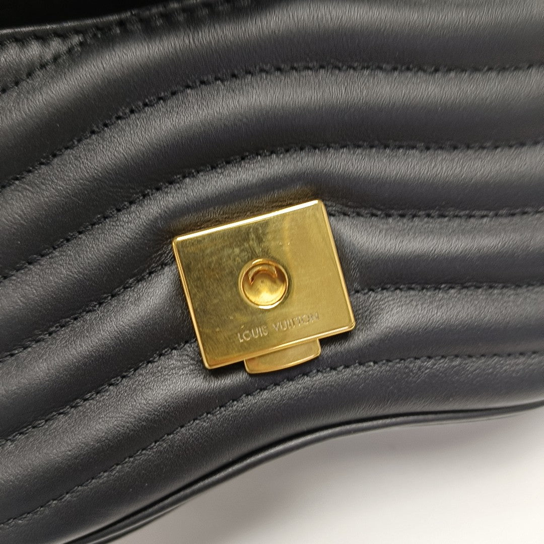 NEW WAVE PM Quilted Calfskin Black