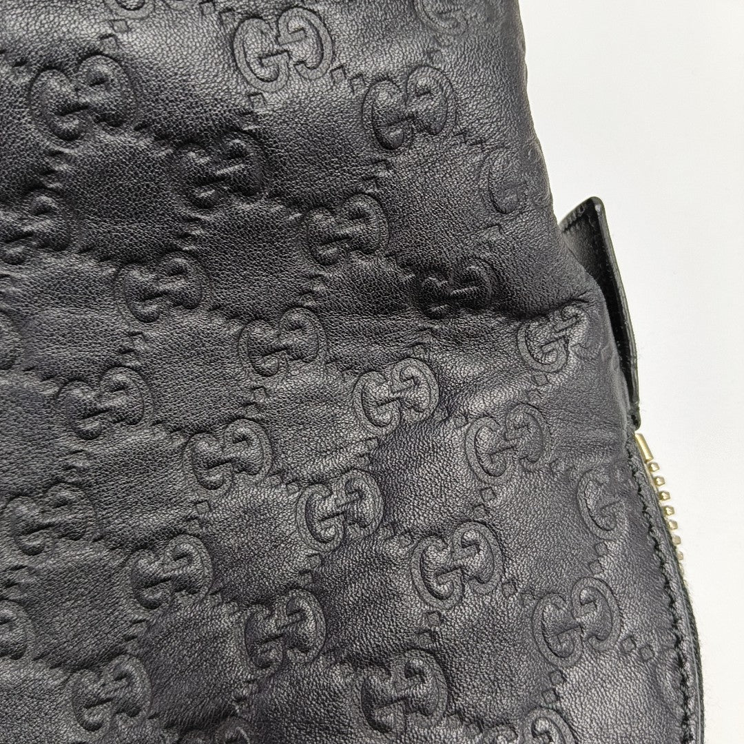 Bree Monogram Calfskin Black