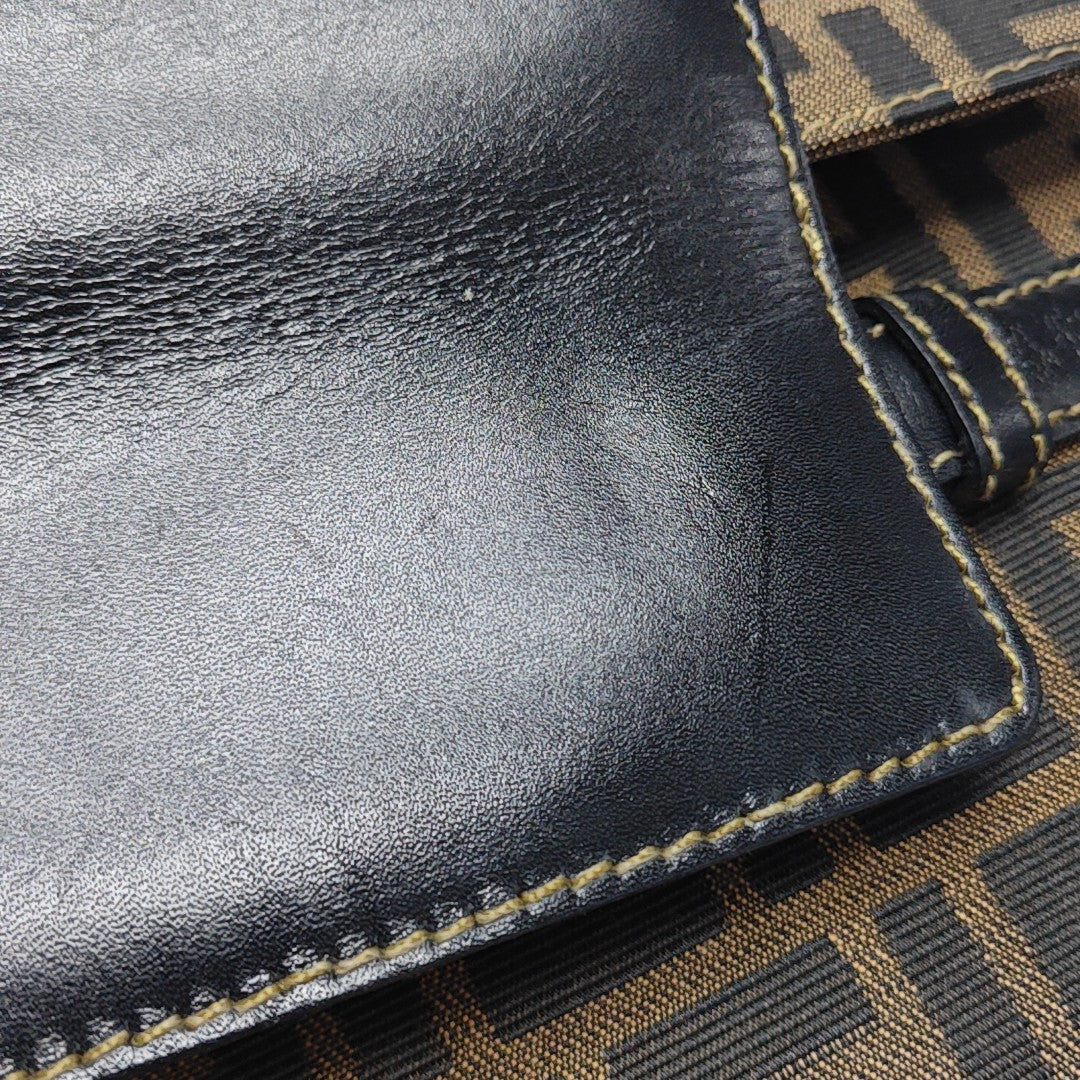 Fabric Shoulder Bag Brown