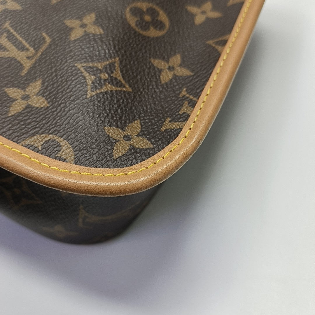 DIANE Monogram Coated Canvas Brown