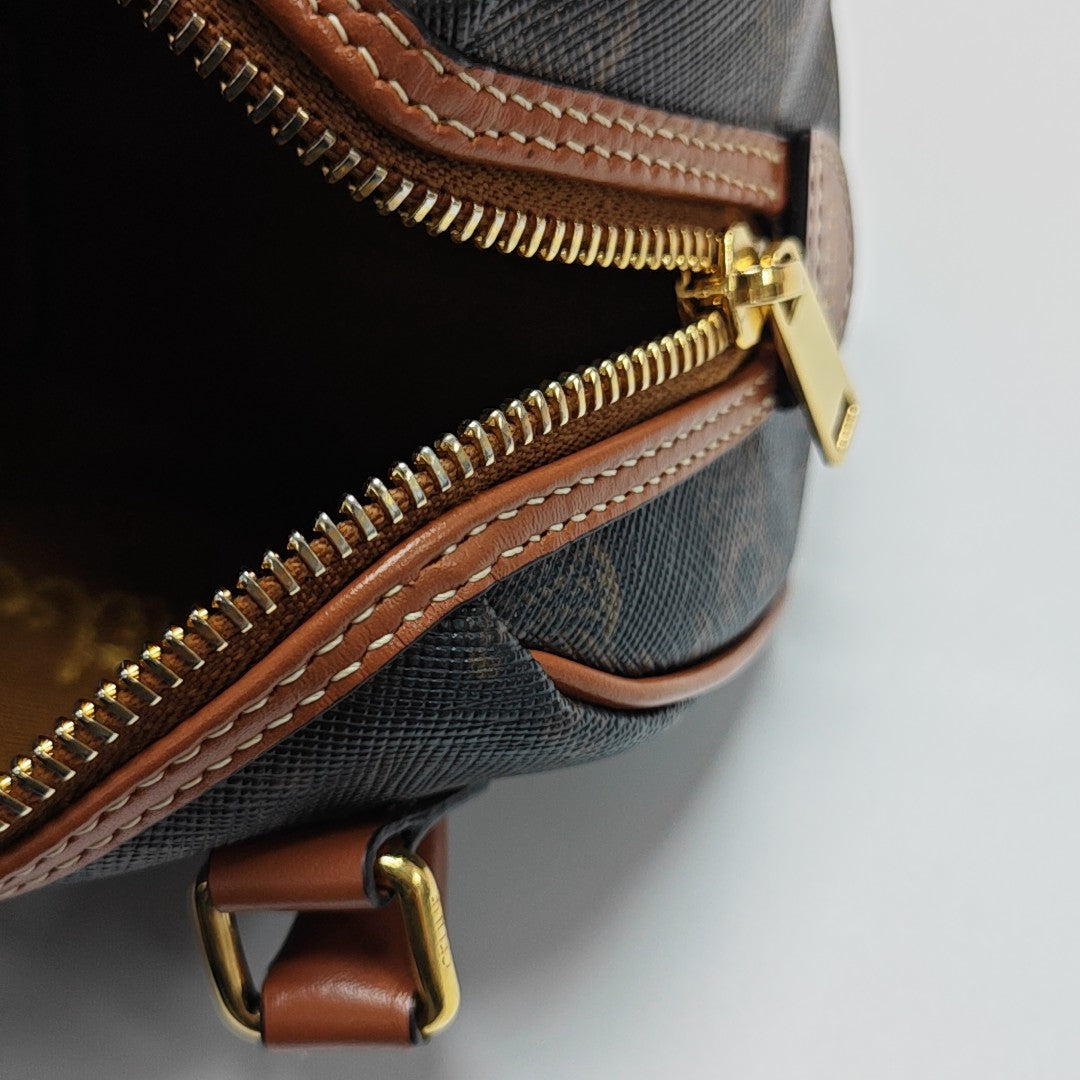 TRIOMPHE CANVAS Mini Coated Canvas Brown