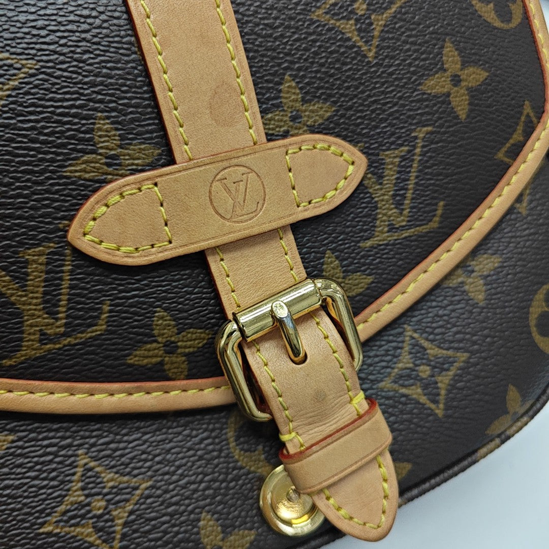 SAUMUR BB Monogram Coated Canvas Brown