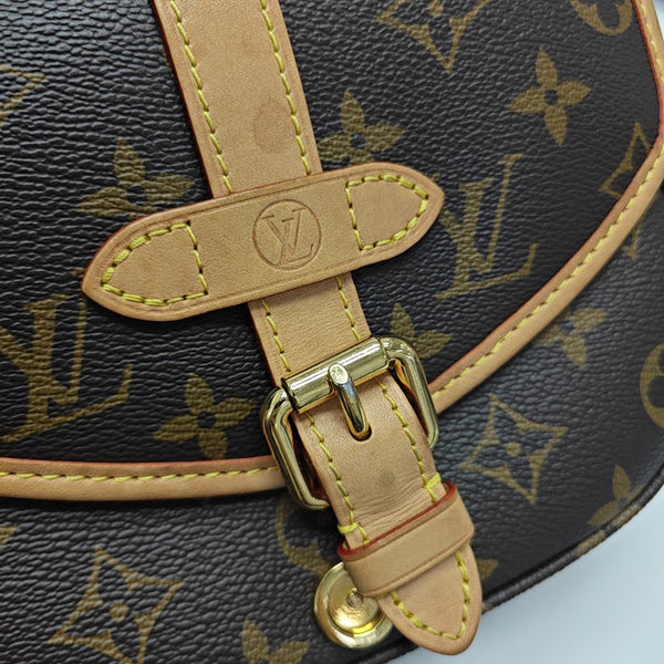 SAUMUR BB Monogram Coated Canvas Brown