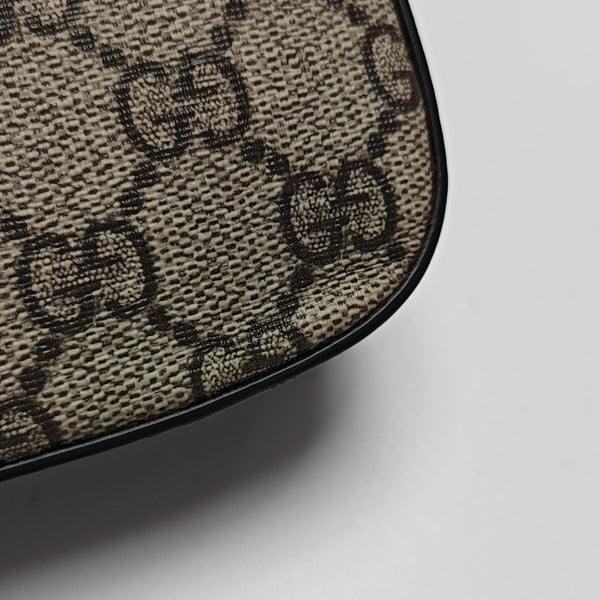 Authenticated pre-owned  Horsebit 1955 Monogram Coated Canvas Beige - Shoulder Bag at Looply