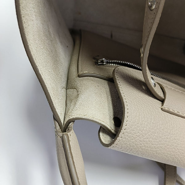 Authenticated pre-owned  BIG BAG Small Calfskin Gray - Tote Bag at Looply