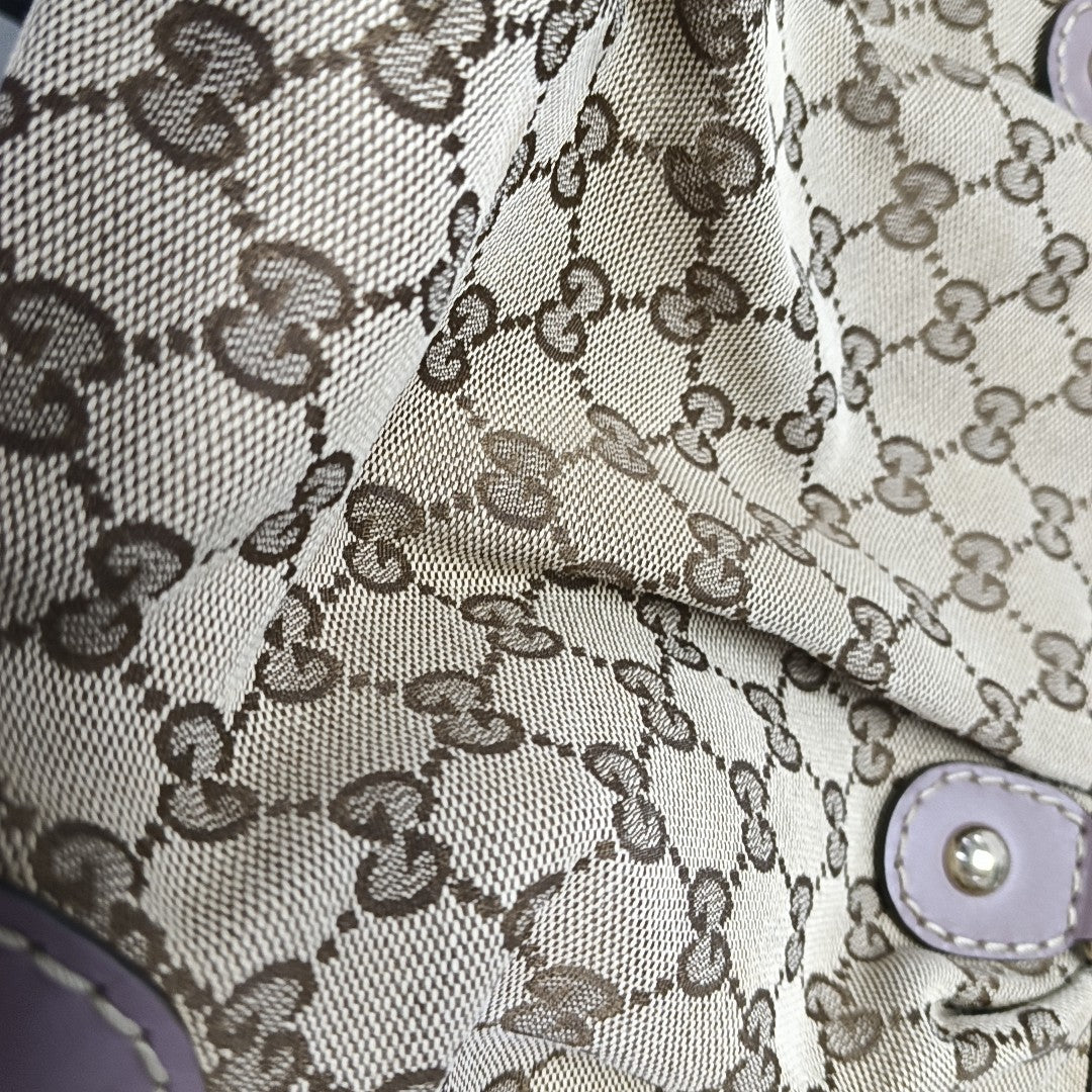 Sukey Monogram Canvas Beige