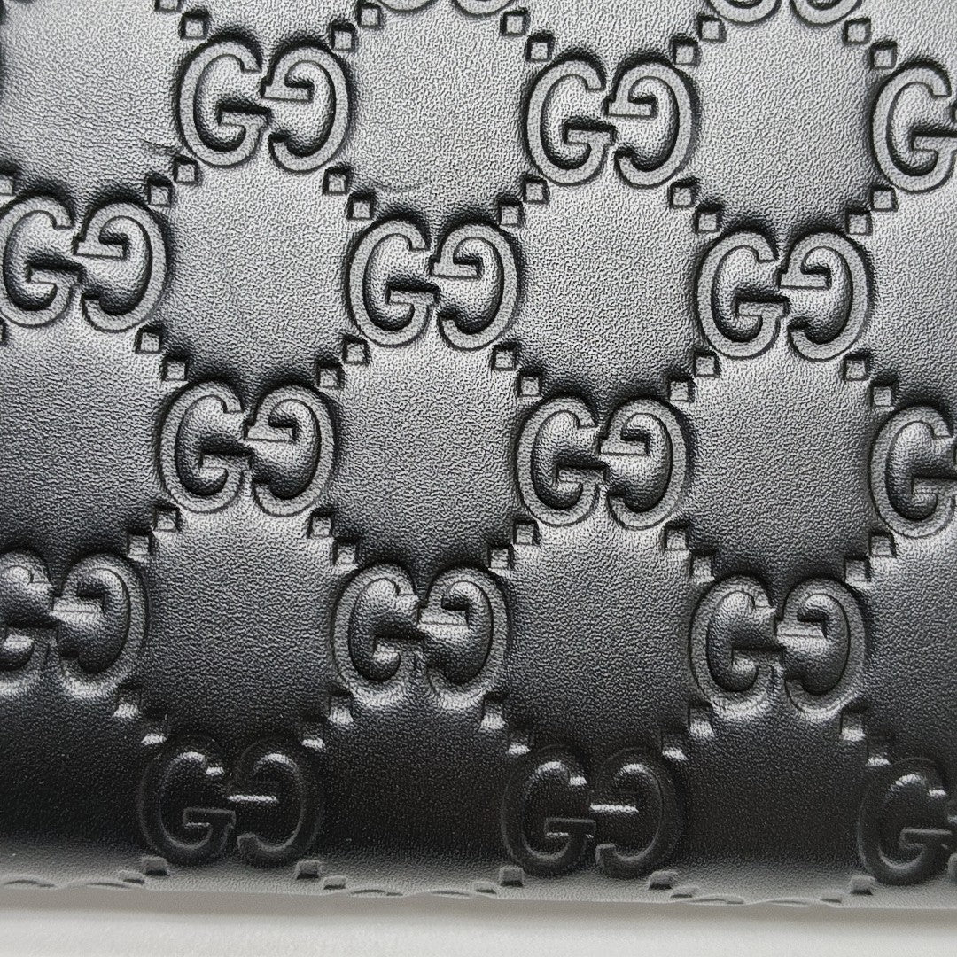 Signature Monogram Calfskin Black Wallet