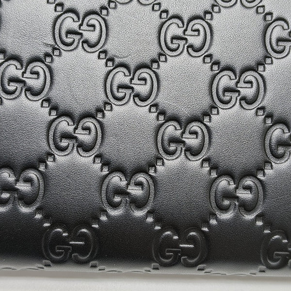 Signature Monogram Calfskin Black Wallet