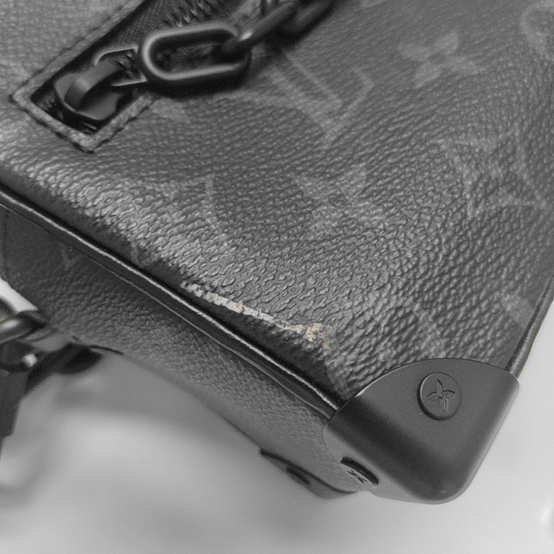 SOFT TRUNK Mini Monogram Coated Canvas Black