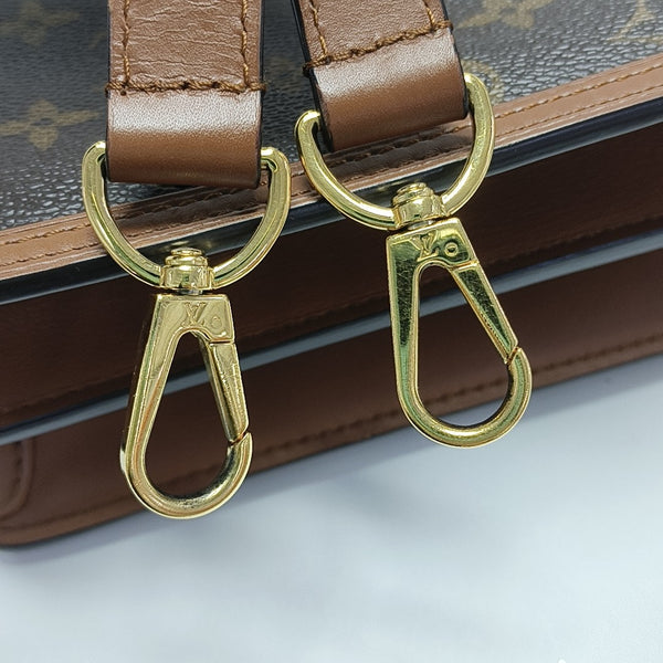 DAUPHINE Mini Monogram Coated Canvas Brown