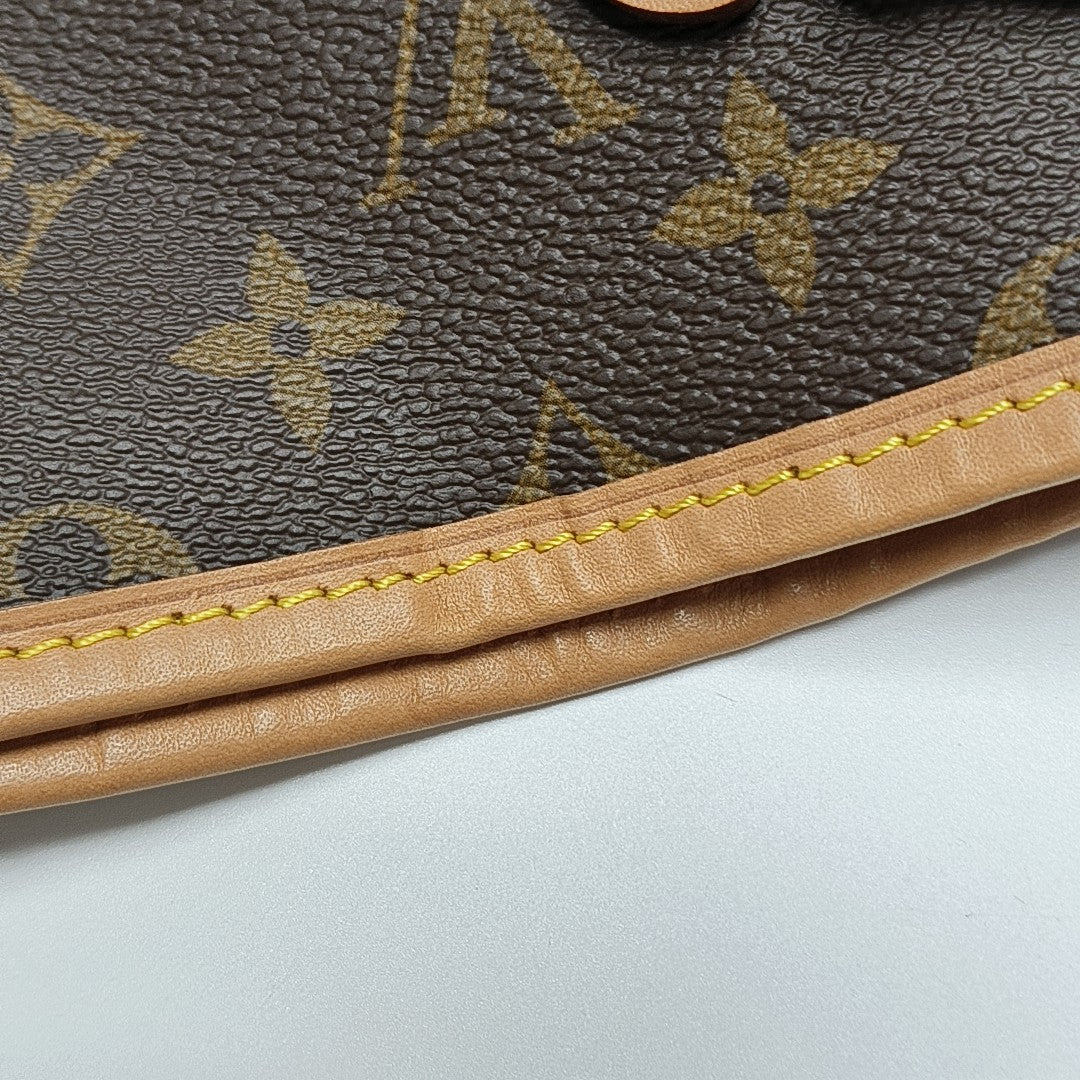 NEVERFULL GM Monogram Coated Canvas Brown