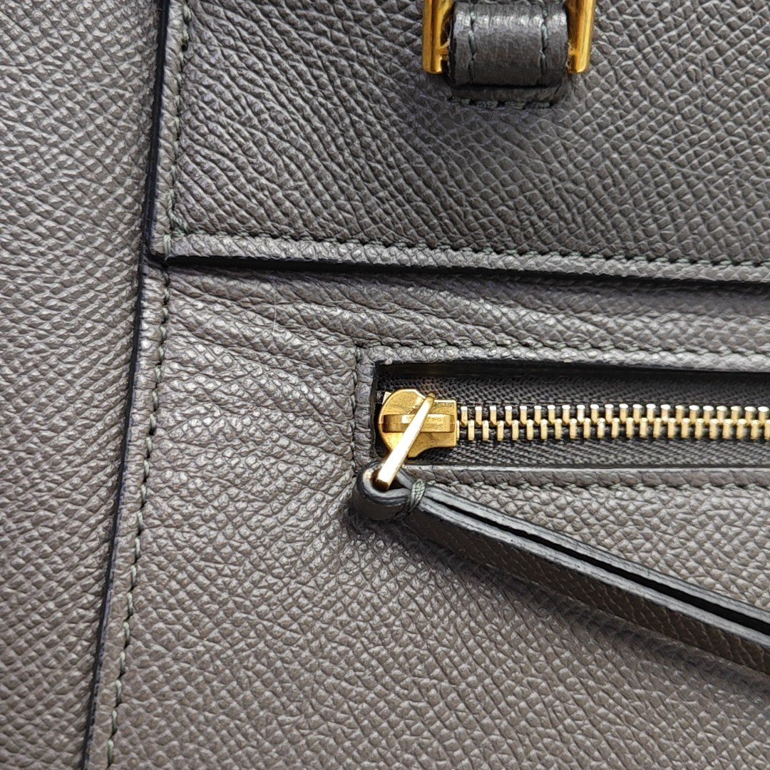 BELT Micro Calfskin Gray