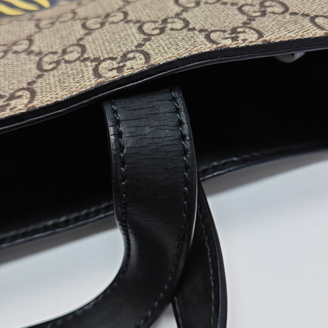 Monogram Coated Canvas Tote Bag Beige
