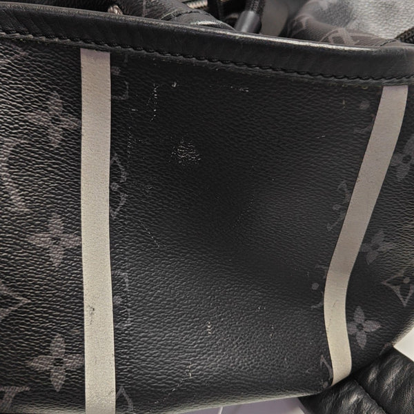 Coated Canvas Backpack Black
