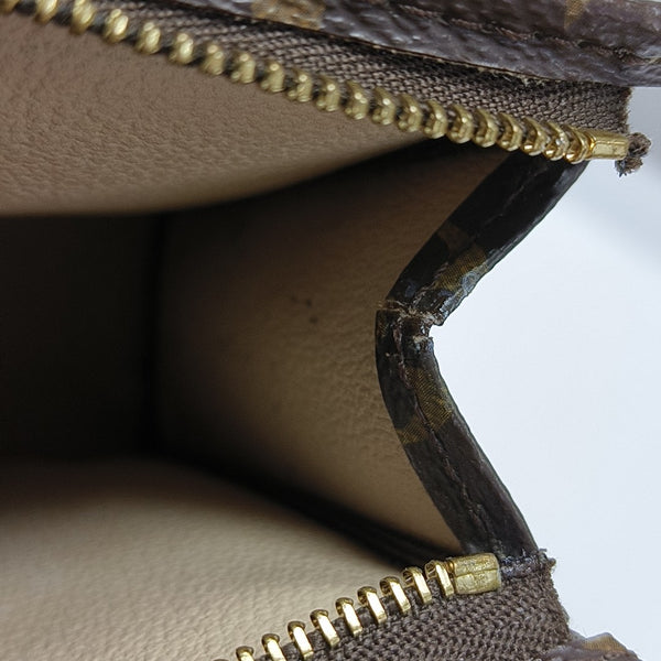 TOILET POCKET 19 Monogram Coated Canvas Brown