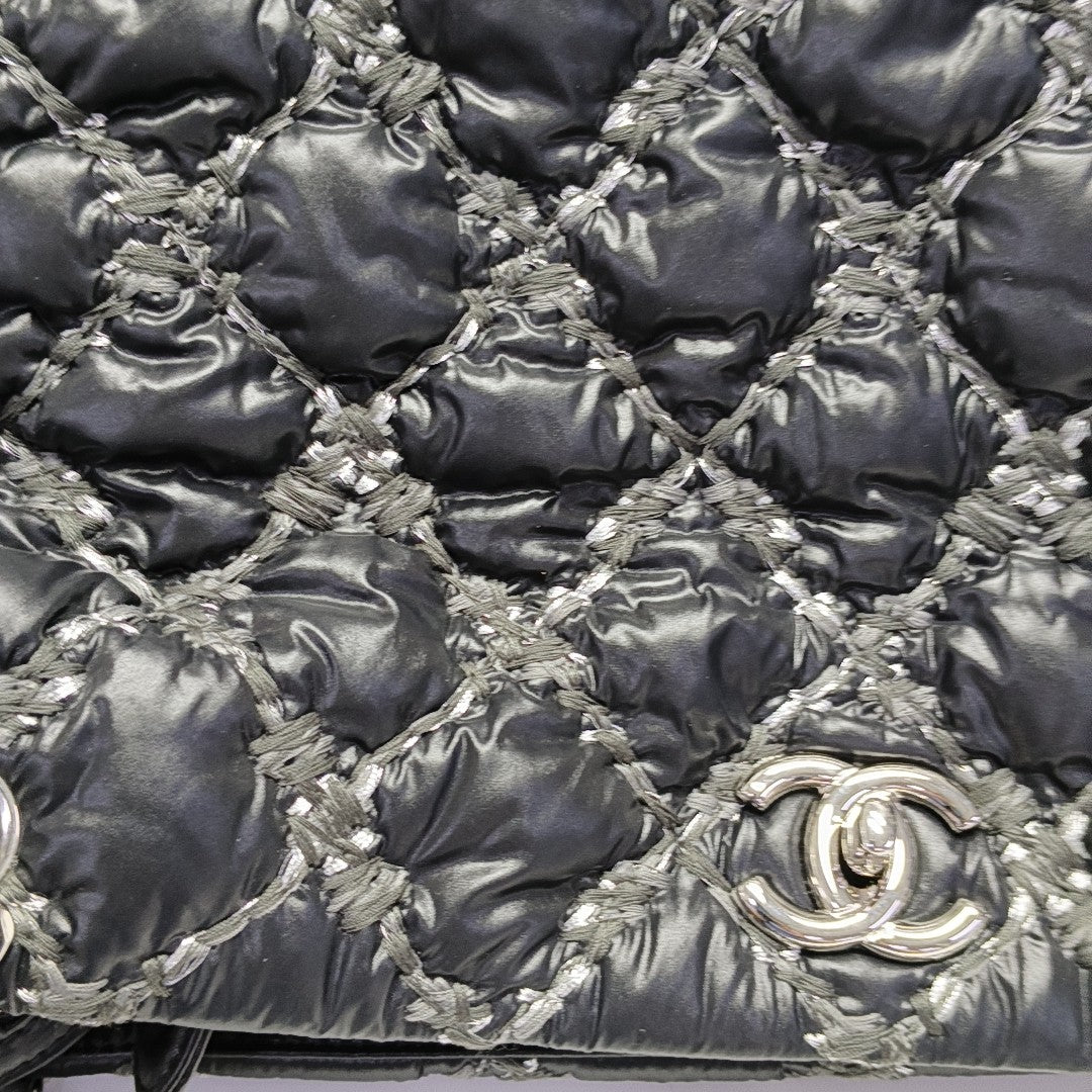 TWEED ON STITCH Quilted Nylon Black