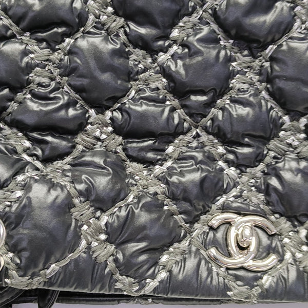 TWEED ON STITCH Quilted Nylon Black