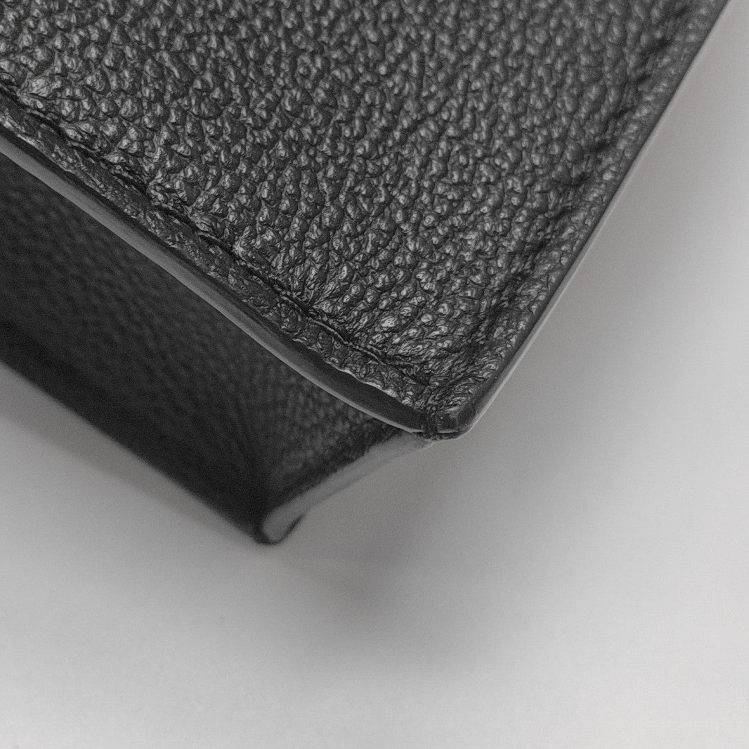 SAC PLAT Mini Calfskin Black