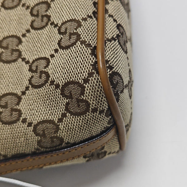 Monogram Canvas Top Handle Bag Beige