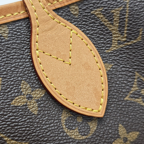 NEVERFULL MM Monogram Coated Canvas Brown