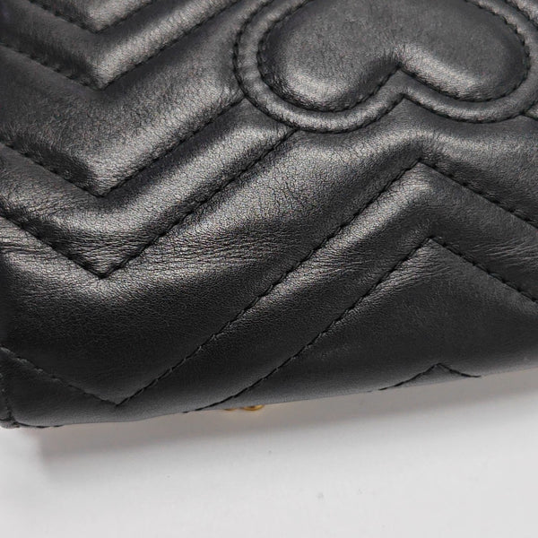 GG Marmont Mini Quilted Calfskin Black