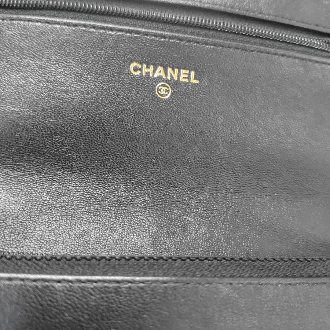 CHANEL 19 Small Quilted Lambskin Black