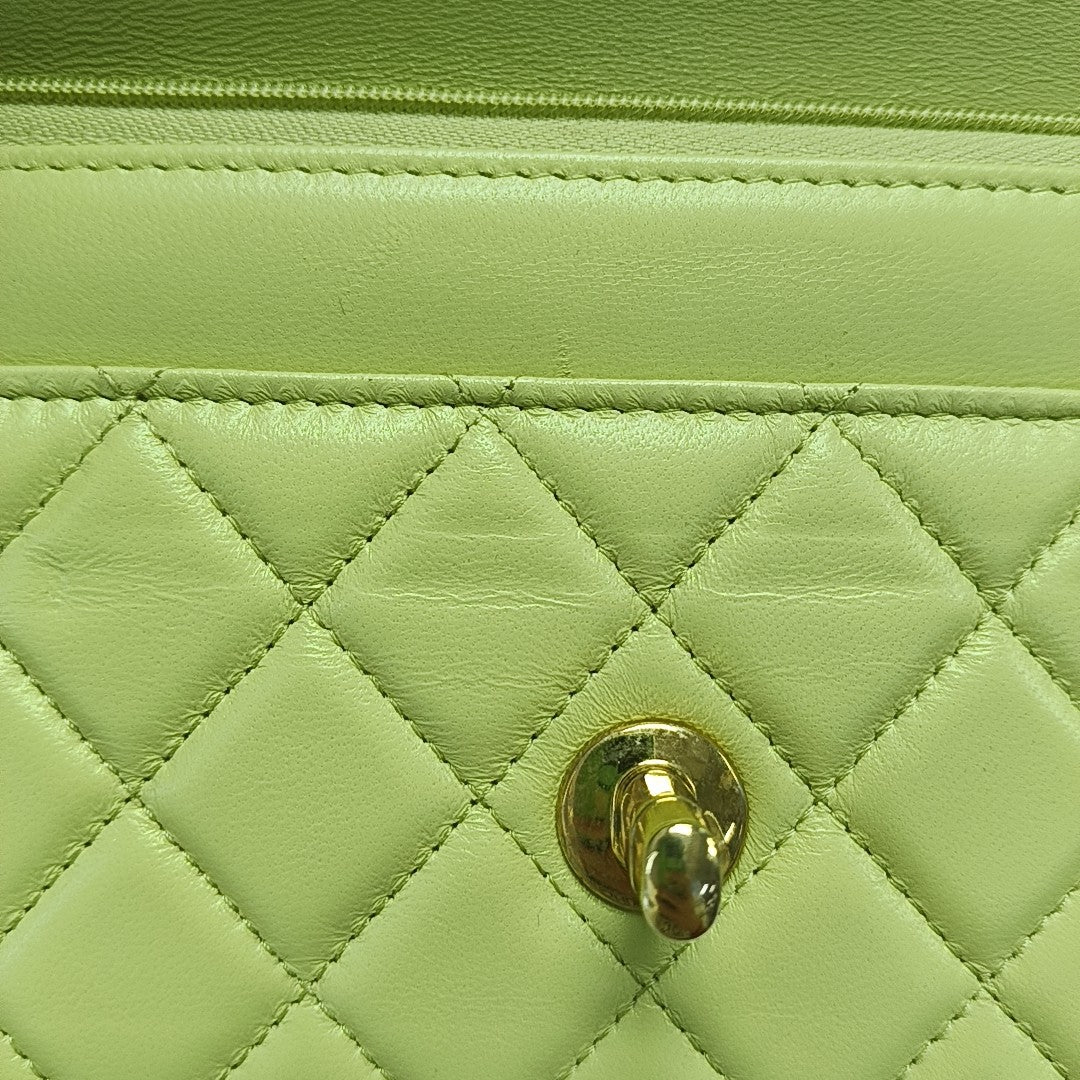 Quilted Lambskin Green