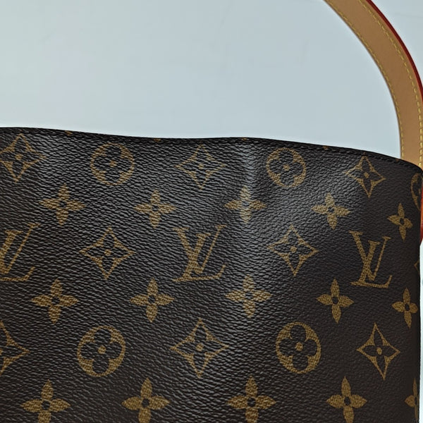 ALL IN BB Monogram Coated Canvas Brown