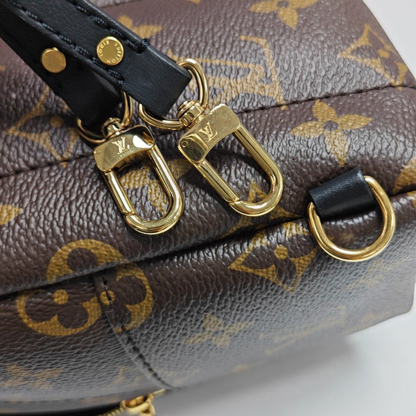 PALM SPRINGS Mini Monogram Coated Canvas Brown