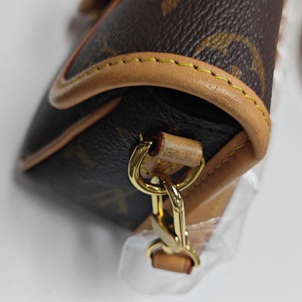 DIANE Nano Monogram Coated Canvas Brown