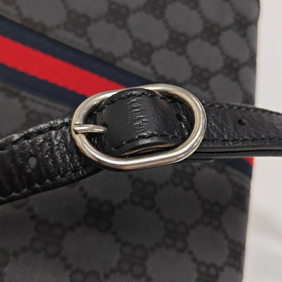 Leather Shoulder Bag Black