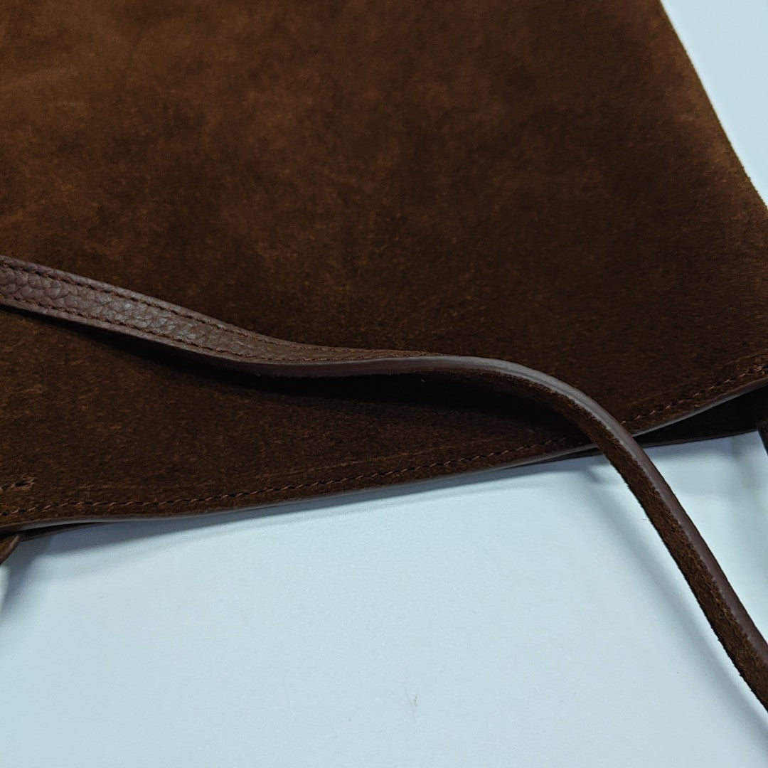 Suede Shoulder Bag Brown