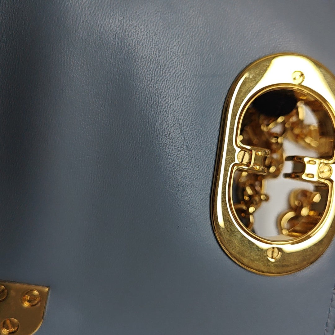 Dior Caro Super Mini Calfskin Blue