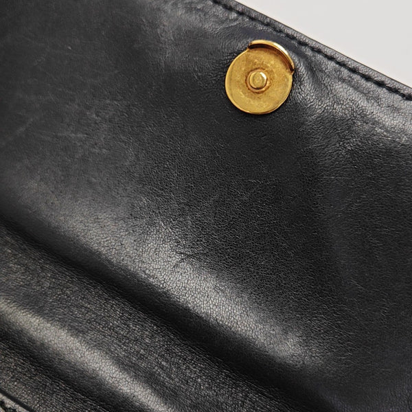 Sharp Quilted Calfskin Black