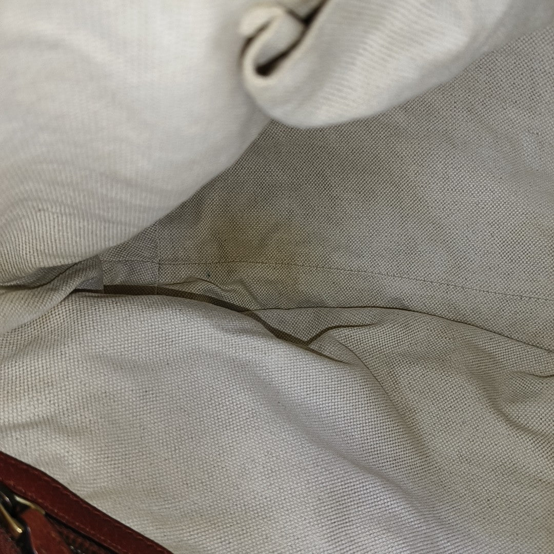 Monogram Canvas Tote Bag Beige