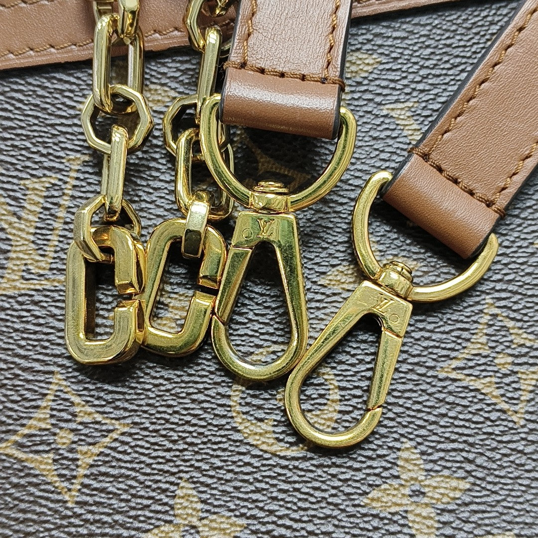 DAUPHINE MM Monogram Coated Canvas Brown