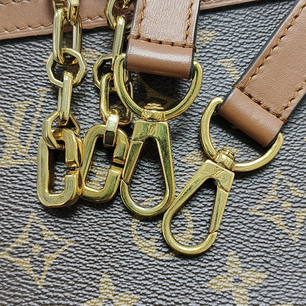 DAUPHINE MM Monogram Coated Canvas Brown