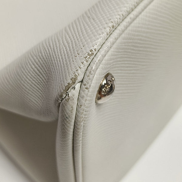 Twin Saffiano Calfskin White