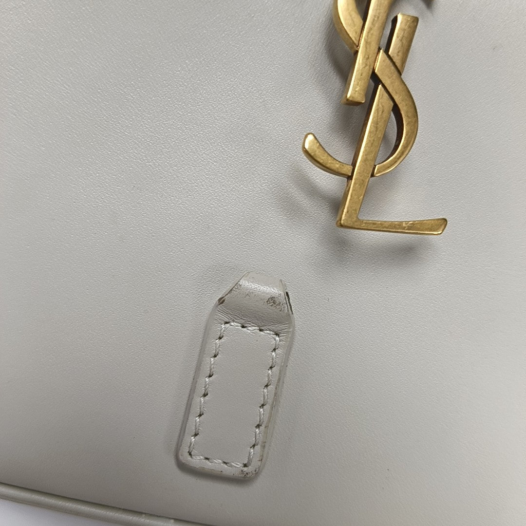 LE 5 À 7 Mini Calfskin White