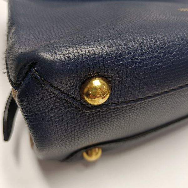 Calfskin Tote Bag Blue