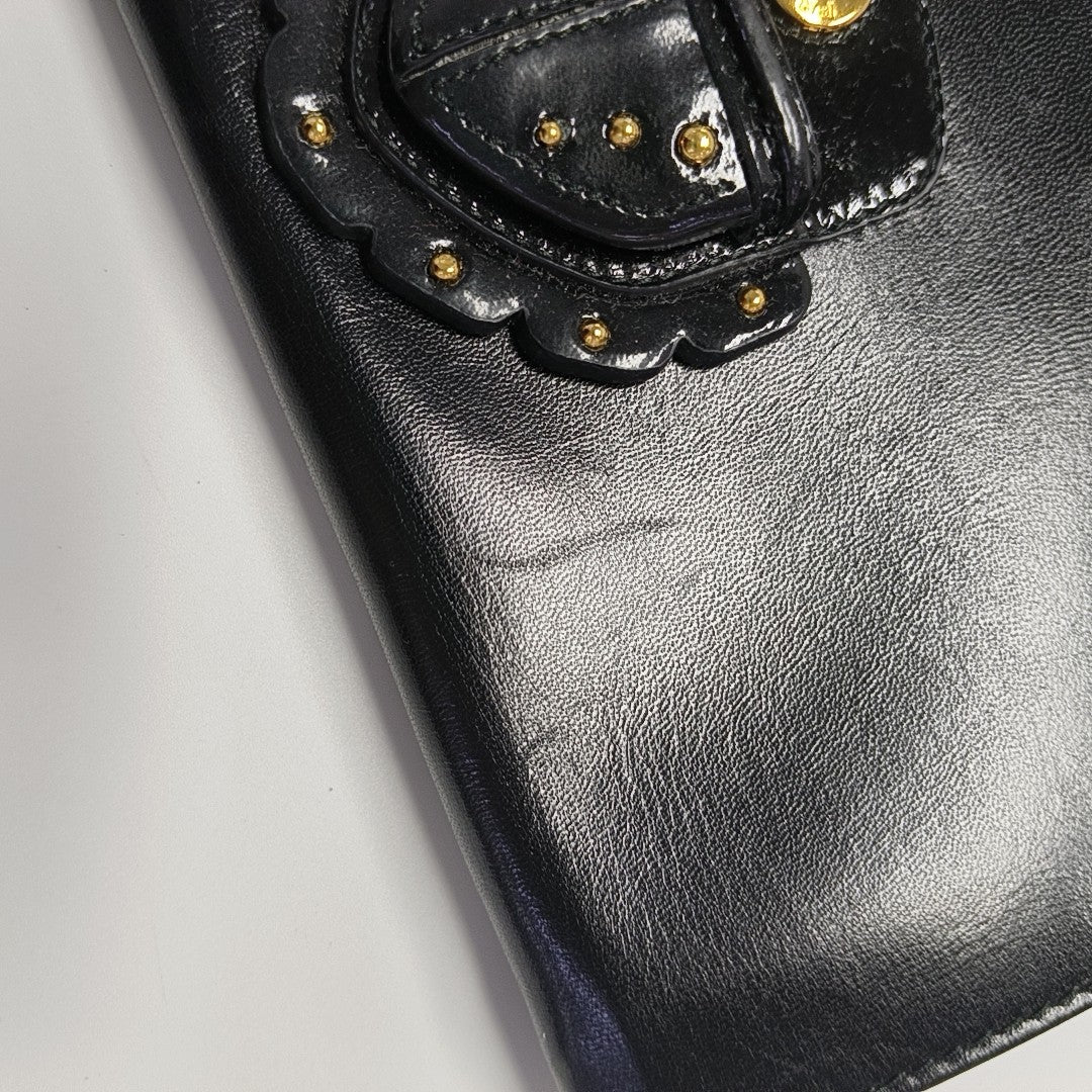Leather Clutch Black