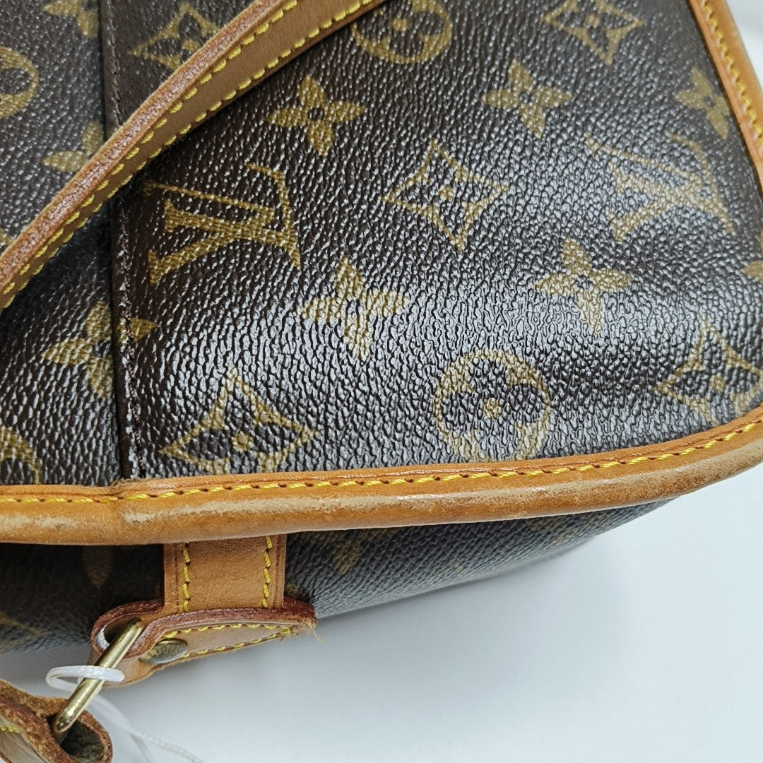 SOLOGNE PM Monogram Coated Canvas Brown