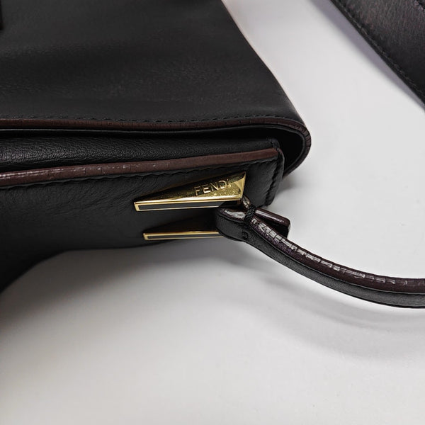 Calfskin Shoulder Bag Black