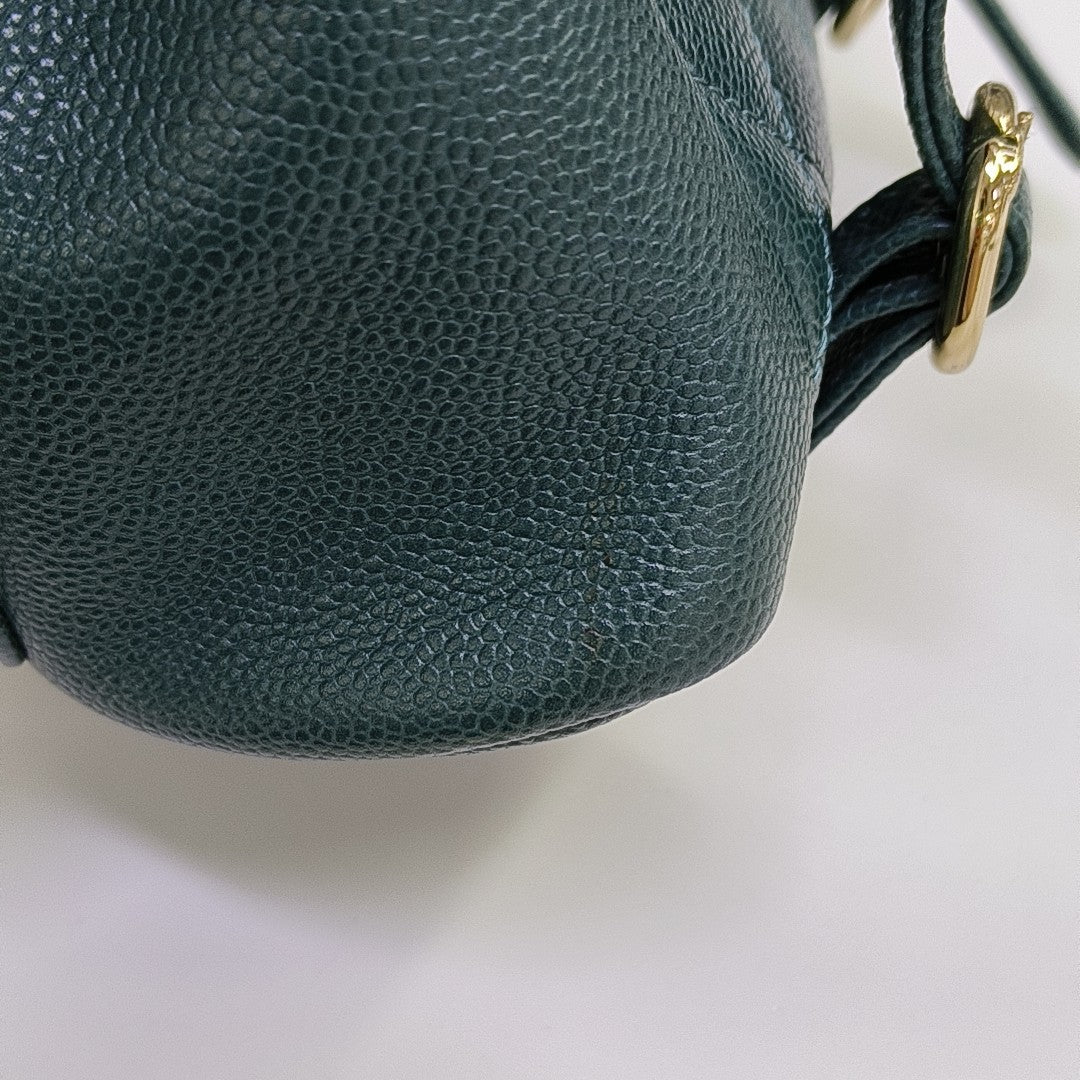 DUMA Quilted Calfskin Green